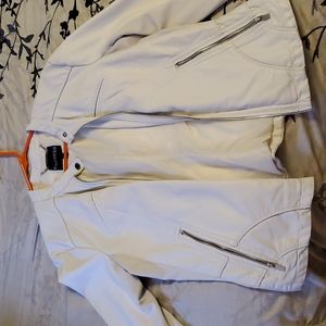 White Leather Jacket